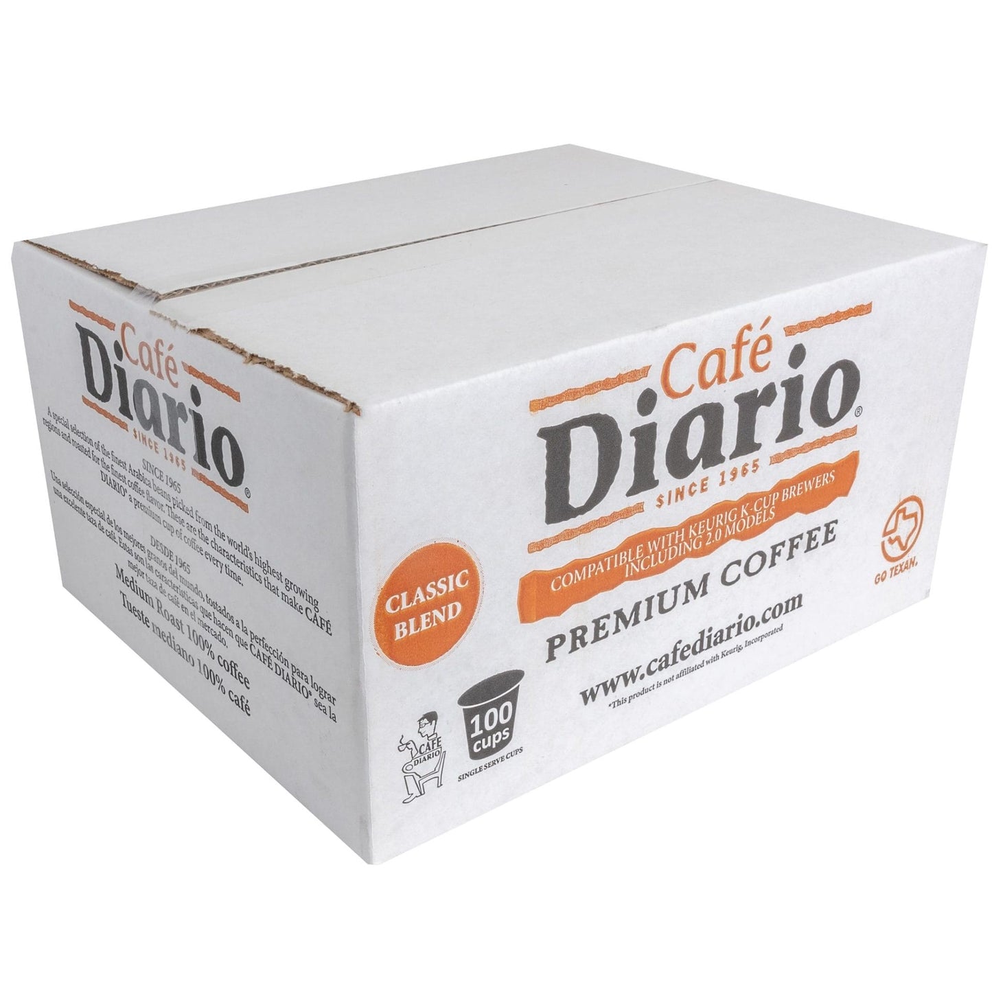 Cafe Diario Single Serve Coffee Cups 100 Count