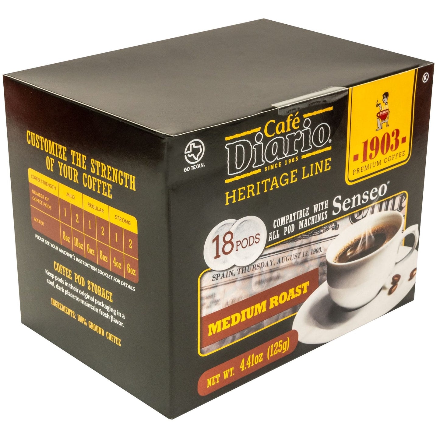 Cafe Diario Heritage Medium Roast Pods
