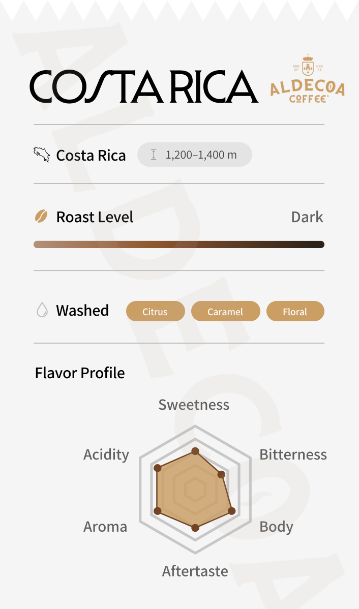 Costa Rica Roasted Whole Bean Coffee, 2 lb Bag (Pack of 2)