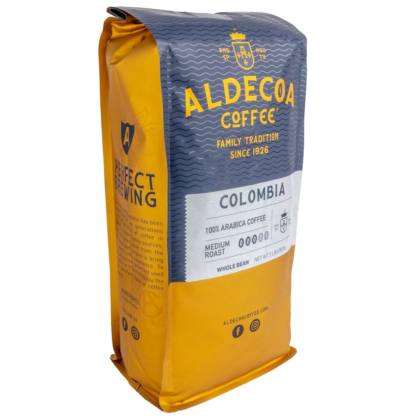 Colombia Roasted Coffee, 2 lb Bag (Pack of 2)