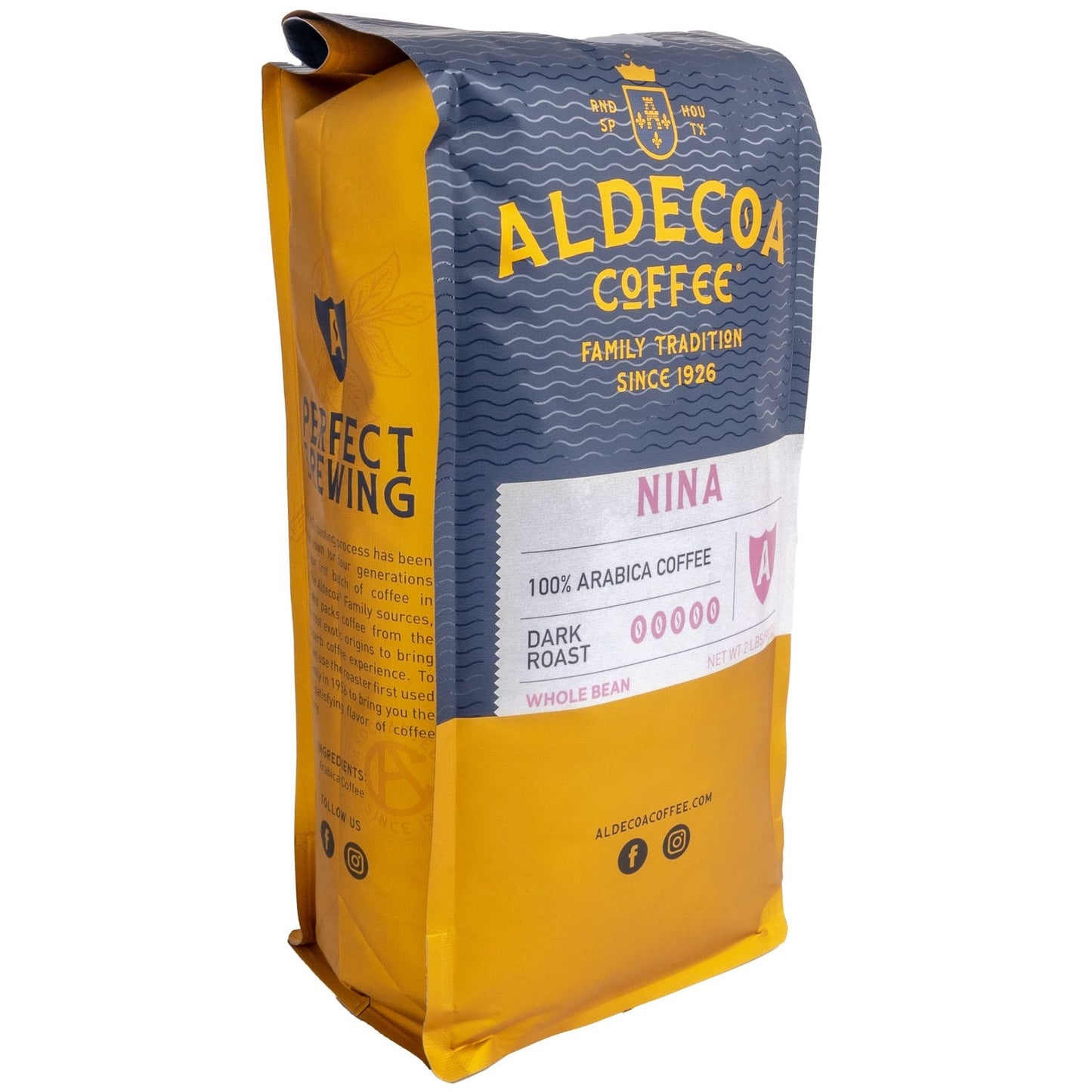 NINA Roasted Coffee, 2 lb Bag (Pack of 2)