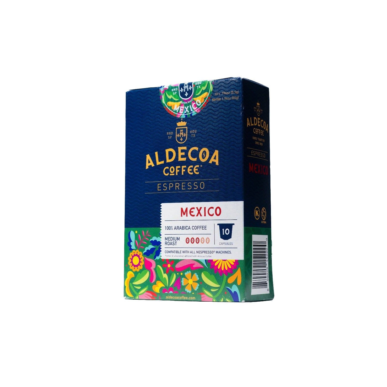 Organic And Fair Trade Mexican Coffee - Nespresso® Compatible Capsules...