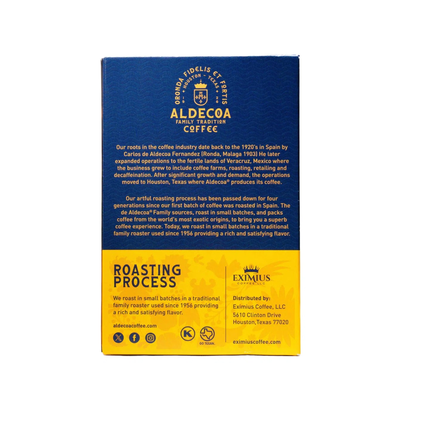 Colombia Single Serve Espresso Pods, 6-Pack, 60 Count