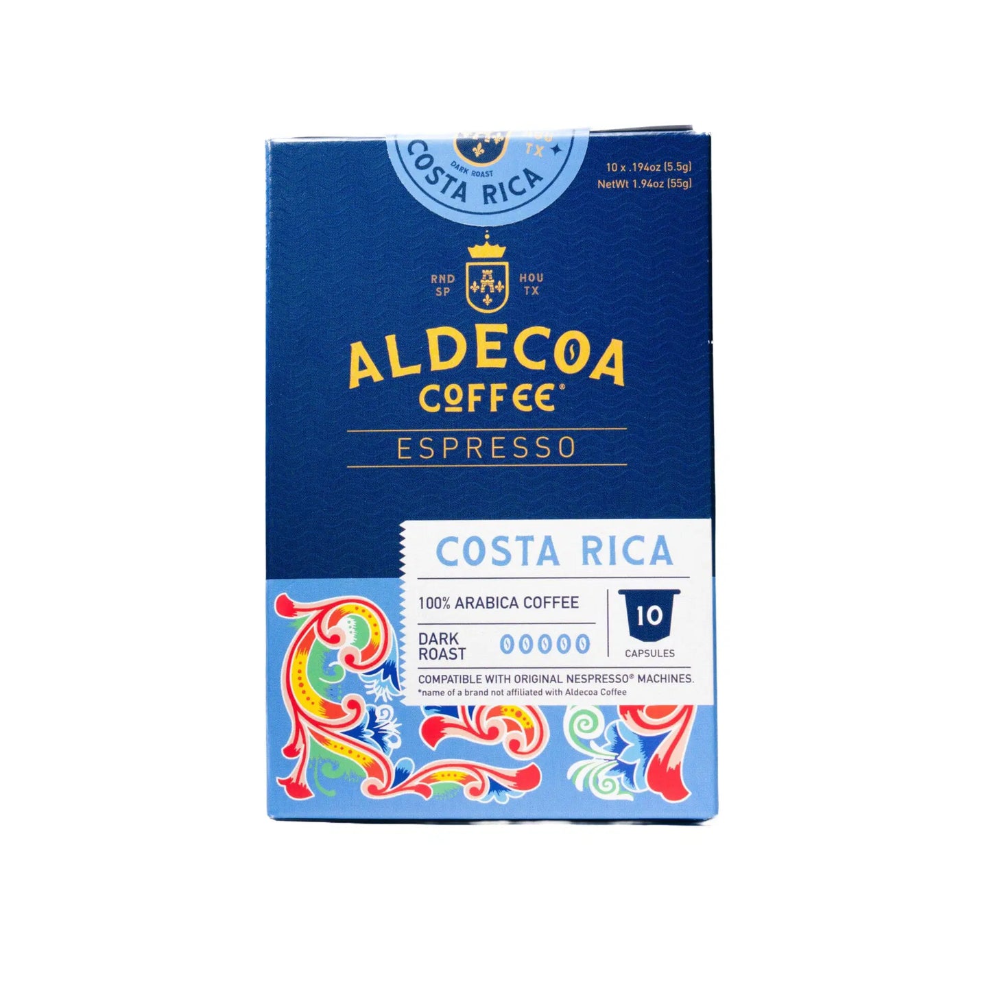 Costa Rica Single Serve Espresso Pods, 6-Pack, 60 Count