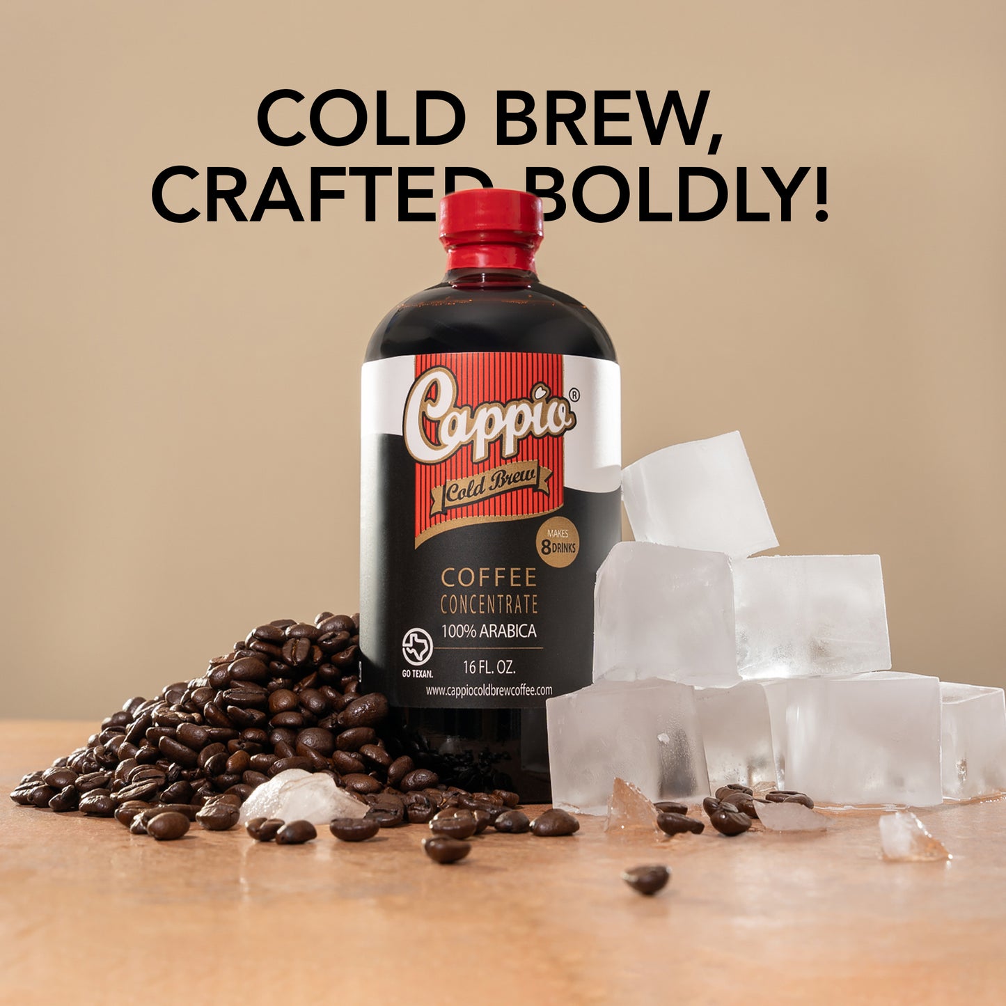 Cappio Cold Brew Coffee – Pack of 6 (16 oz Bottles)