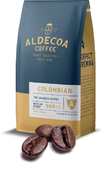 image of bag of Aldecoa Coffee Colombian Medium Roast