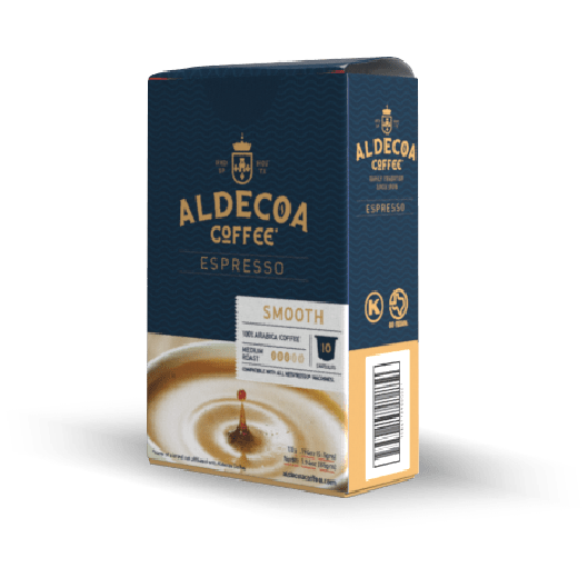 Box of Aldecoa Espresso in Nespresso Capsules